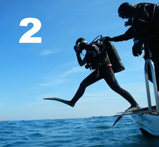 2 immersioni dalla barca o dalla spiaggia