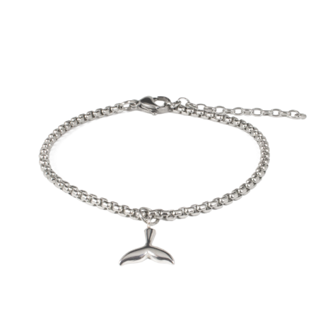 Bracelet with whale fin