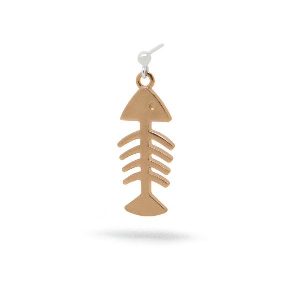 Fish bone earrings 