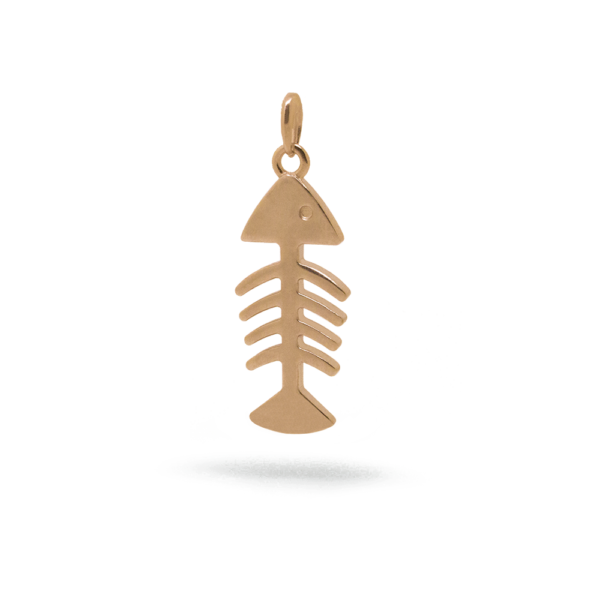Fish bone pendant 