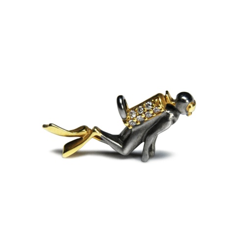 Diver with stones (CZ)